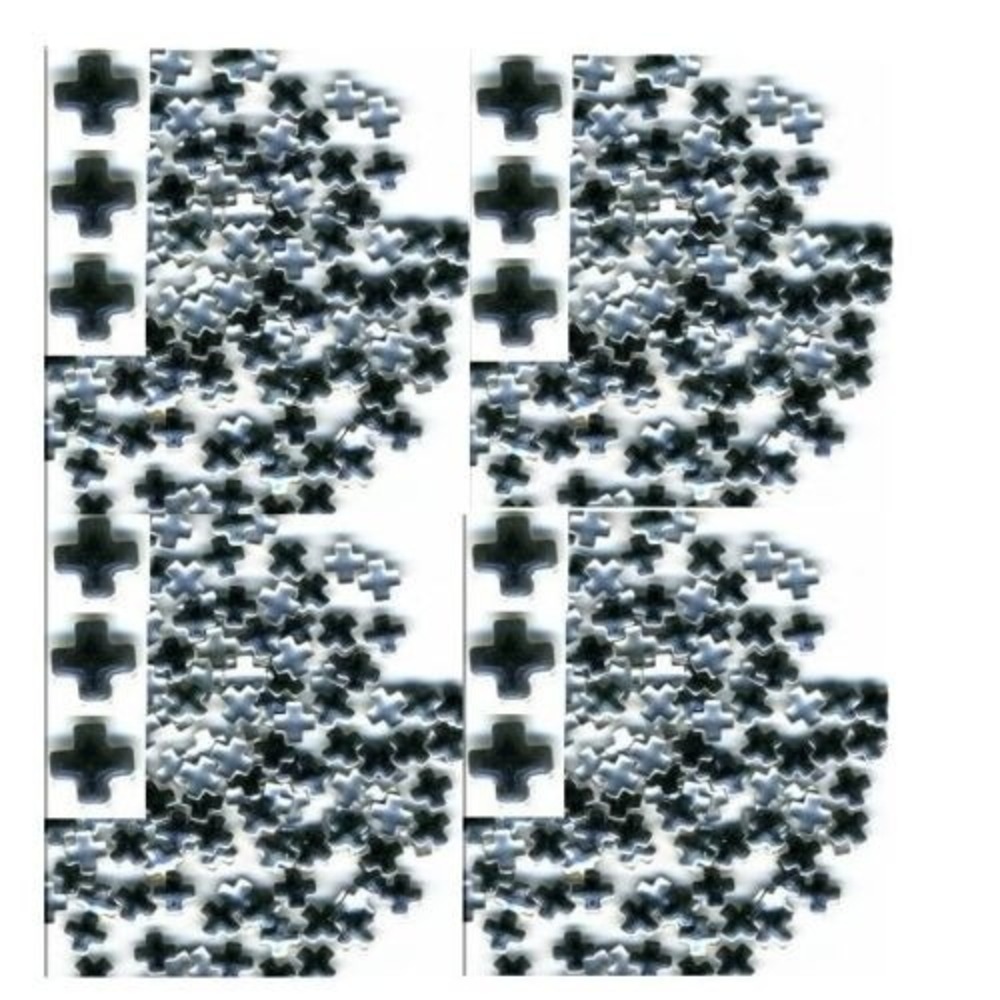 CROSS Smooth Nailhead 5mm Hot Fix‎  SILVER    2 Gross  288 Pieces